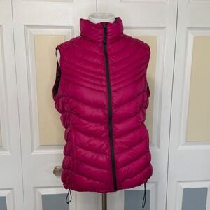 Xersion Women's Packable Premium Down‎ Puffer Vest Fuchsia Sz Medium